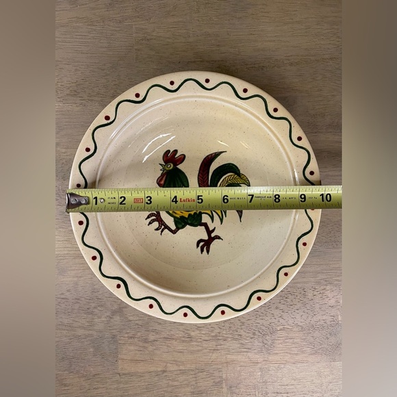 Metlox Poppytrail California Provincial Rooster Vegetable Serving Bowl 10 - Picture 2 of 6